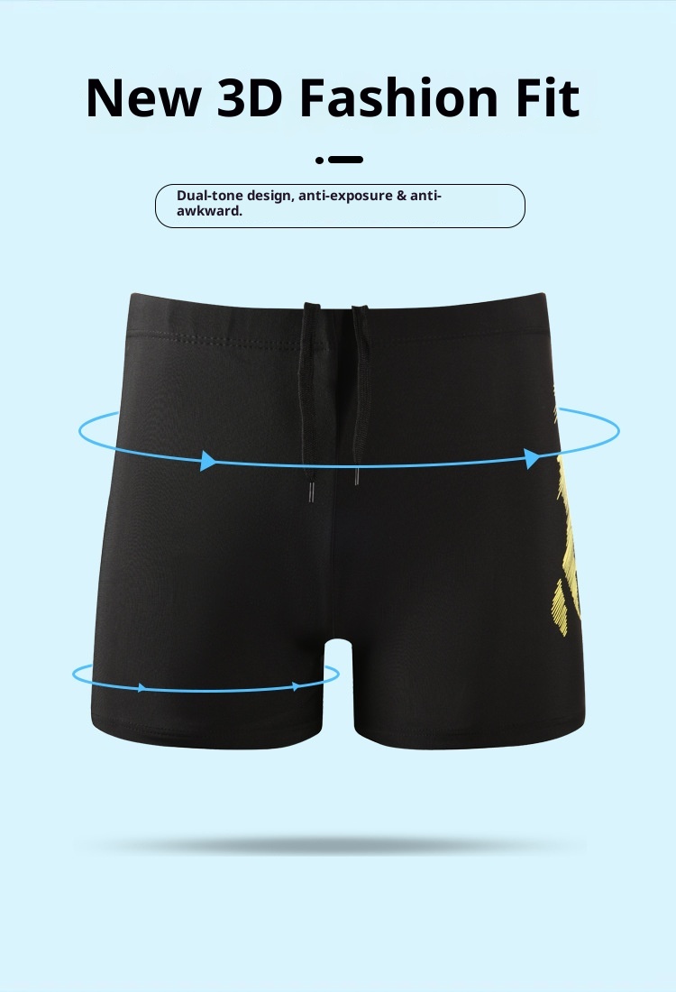 001 Bequeme Boxershorts für Erwachsene in Übergröße, schnelltrocknend, Badehose für Herren_voghion.com