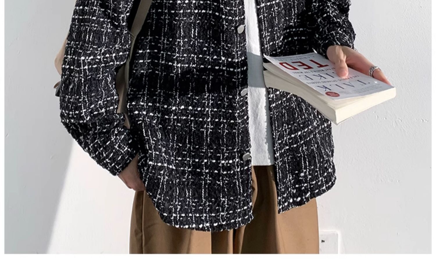 ActiveGo ActiveGo NASAABOUT Houndstooth Men's Brand European American High Street Spring And Autumn Trendy Cool Jacket British Style_voghion.com