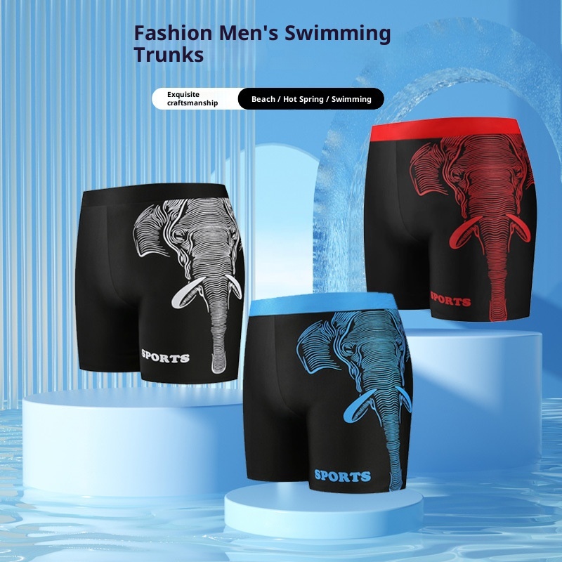 001 Herren-Badeshorts in Übergröße mit Print, lockerer Passform, schnelltrocknend und blickdicht – Hersteller_voghion.com