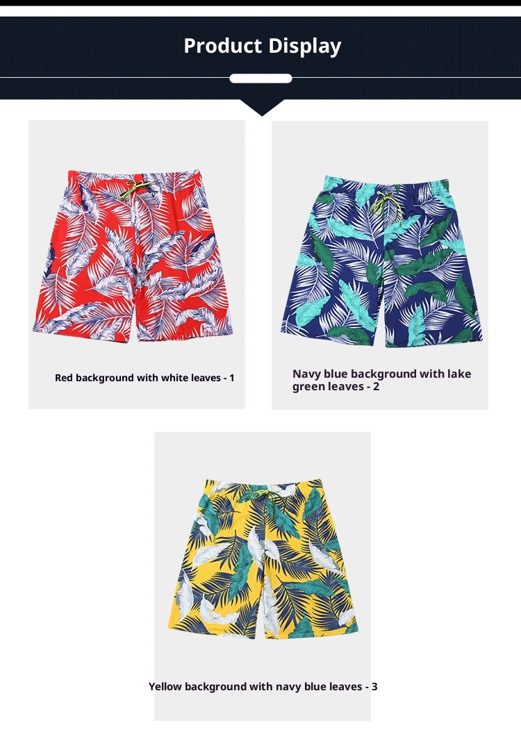 001 Plus Size Men's Swim Adult Comfortable Breathable Anti-Embarrassment Beach Shorts Fashion Printed Hot Spring Swimming_voghion.com