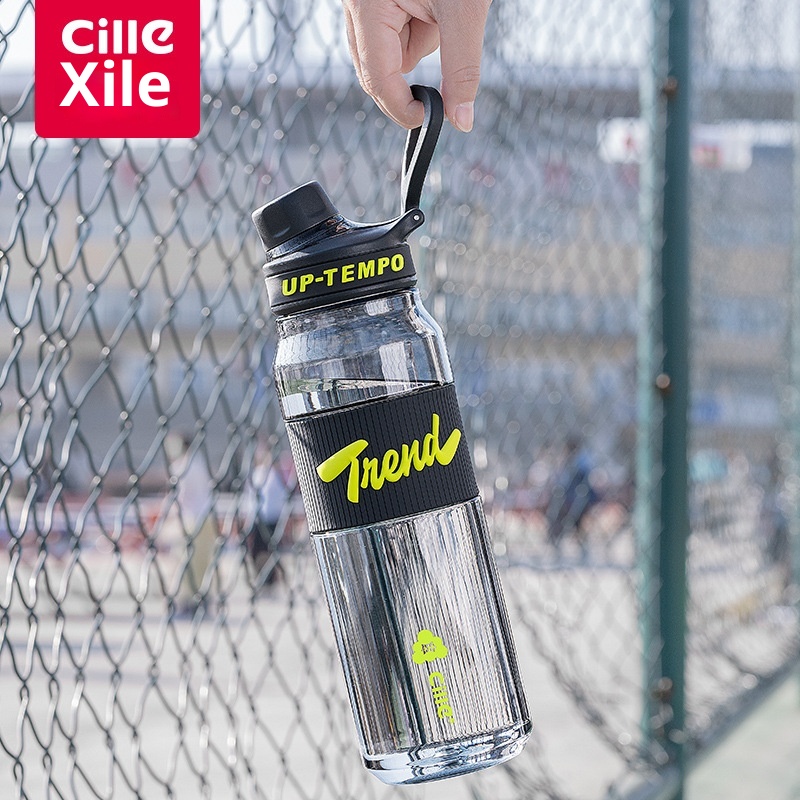 001 Xile Borraccia sportiva portatile per studenti, in plastica, da uomo, con capacità extra large_voghion.com