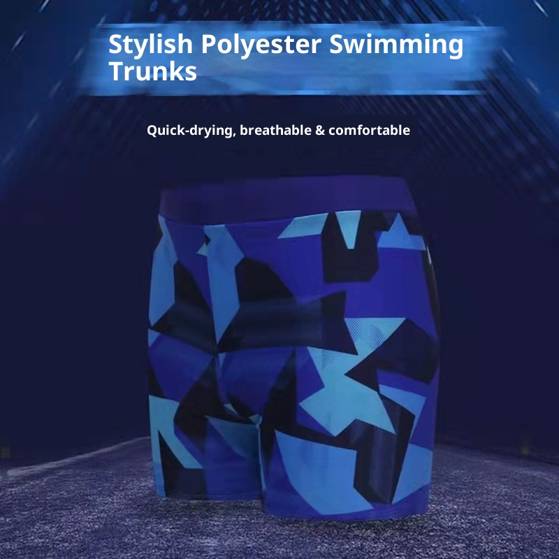 001 Badehose in Übergröße für Herren, schnelltrocknende, lockere Boxershorts, große Größe, geeignet für heiße Quellen und zum Schwimmen_voghion.com