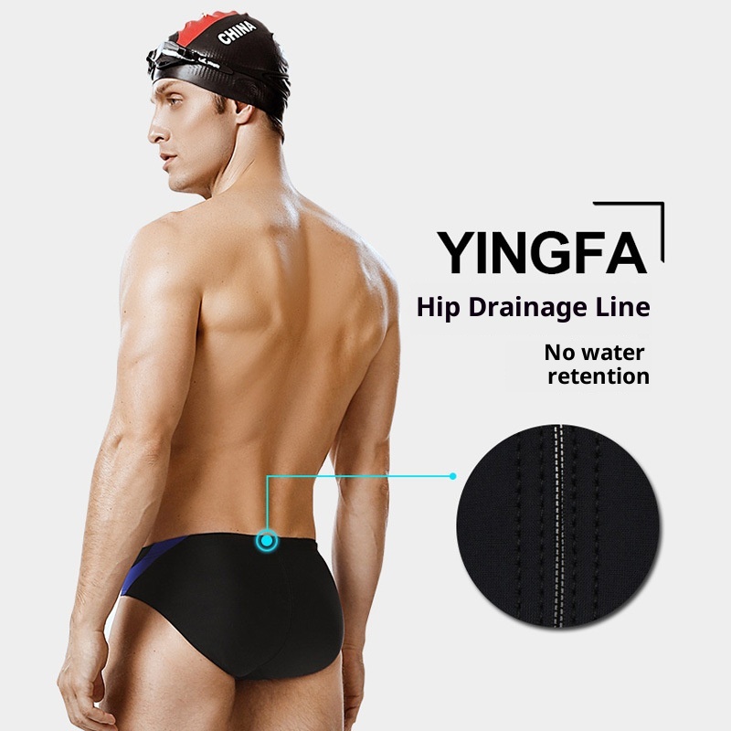 001 Yingfa Herren-Triangel-Badehose, Rennbadehose für Erwachsene, professionelles Training, Wettkampfbademode 9617_voghion.com