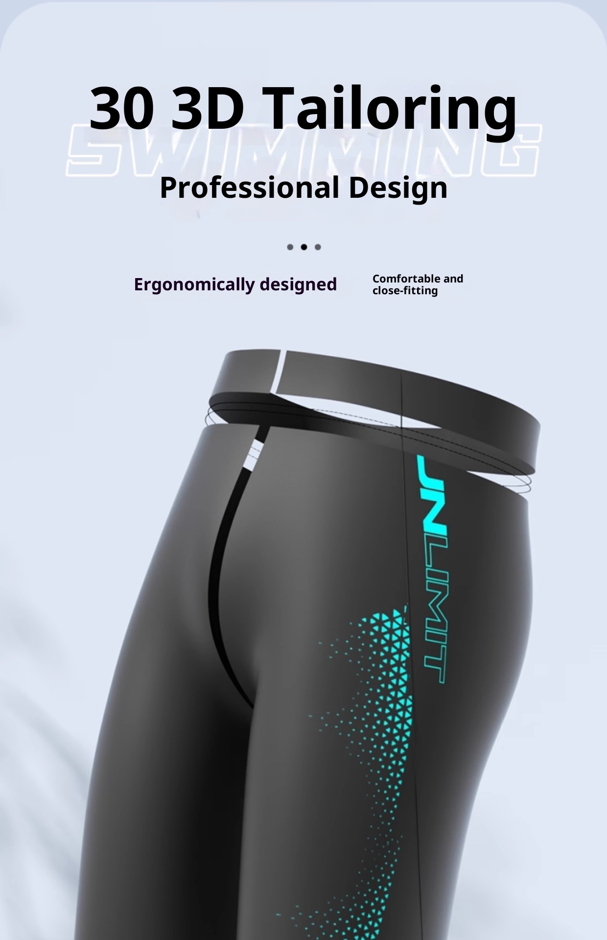 001 Men's 2025 New Professional Racing Five-Point Large Size Trunks Adult Anti-Embarrassment Swimming Training Gear_voghion.com