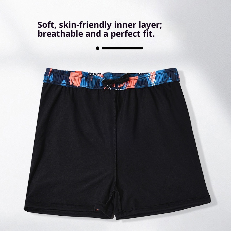 001 New Quick-Dry Double-Layer Anti-Embarrassment Plus Size Loose Fit Printed Adult Swim Trunks Professional Men's Swimwear_voghion.com