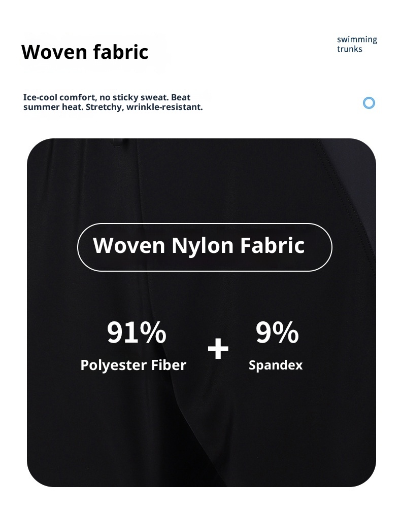 001 Neue, schlichte Badehose mit Seitenstreifen für heiße Quellen, bequem, atmungsaktiv, Boxershorts-Stil, schnelltrocknend, erfrischend, Großhandel für Erwachsene_voghion.com