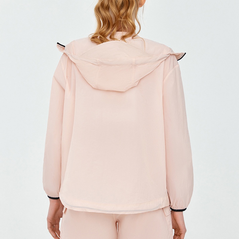 ActiveGo ActiveGo Giacca sportiva leggera da esterno, casual, con cappuccio, per yoga, da indossare in palestra e all'aperto_voghion.com