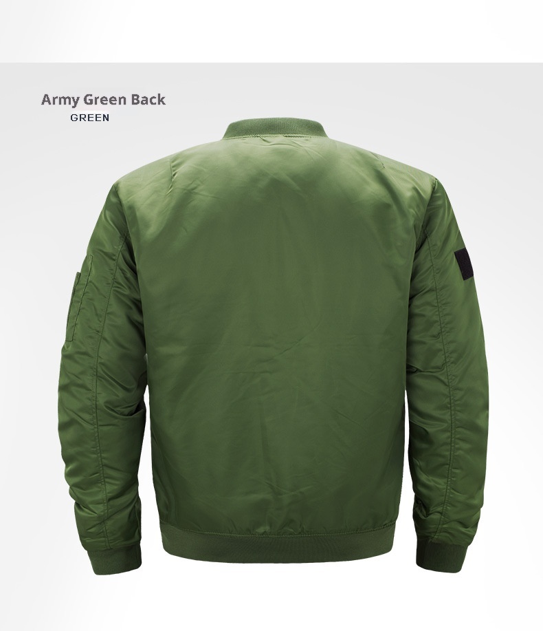 ActiveGo ActiveGo Cross-Border US European Plus Size Men's Loose Cotton Bomber Jacket Trendy_voghion.com