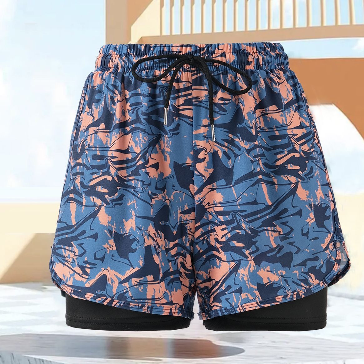 Short de bain grande taille homme (150 kg) - Séchage rapide - Coupe ample - Modèle adulte_voghion.com