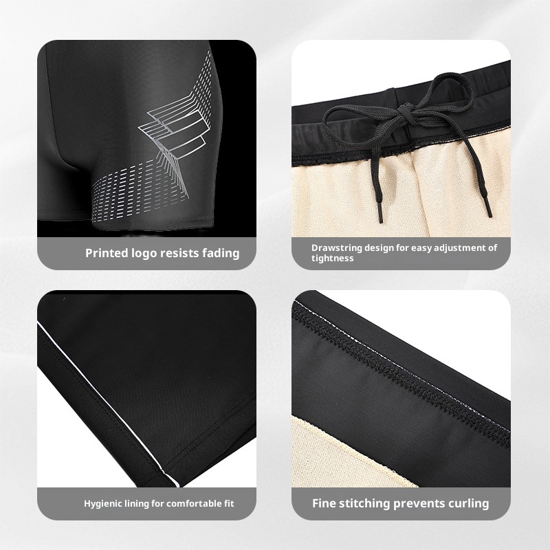 001 Herren-Boxershorts, Dreiviertel-Badehose, schnelltrocknend, Übergröße, Bademode_voghion.com