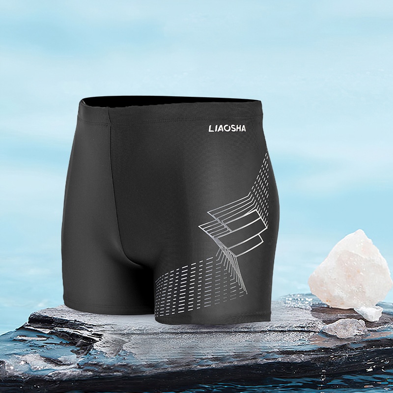 001 Herren-Boxershorts, Dreiviertel-Badehose, schnelltrocknend, Übergröße, Bademode_voghion.com