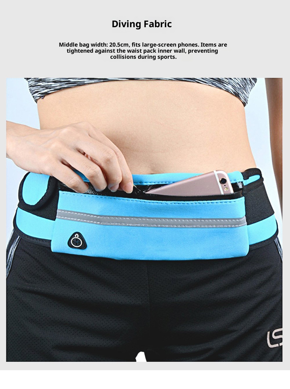 001 Outdoor Sports Men And Women Fitness Runnin Storae Waterproof Mobile Phone Close-Fittin Cyclin Water Bottle Waist_voghion.com