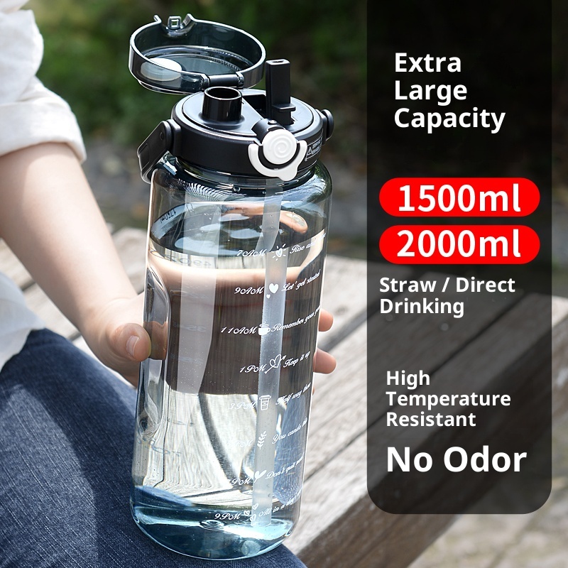 001 Grande capacità di acqua anti-caduta resistente alle alte temperature per studenti 2025 Nuovo portatile da viaggio per sport all'aria aperta Tazza di plastica_voghion.com
