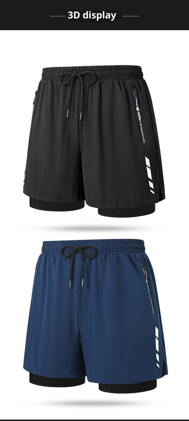 001 Badehose Herren Boxer Fünf-Punkt-Badeanzug-Set Anti-Peinlichkeiten Neue professionelle Strand-Schwimmbekleidung für Erwachsene_voghion.com