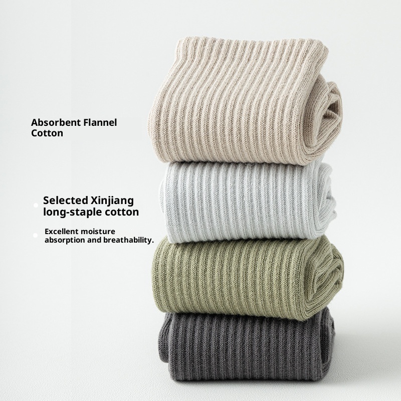 Chaussettes de sport professionnelles en pur coton, mi-mollet, pour femmes, idéales pour le yoga, l'automne et l'hiver. 001 Yoga, mi-mollet, fitness, danse, pilates, antidérapantes._voghion.com