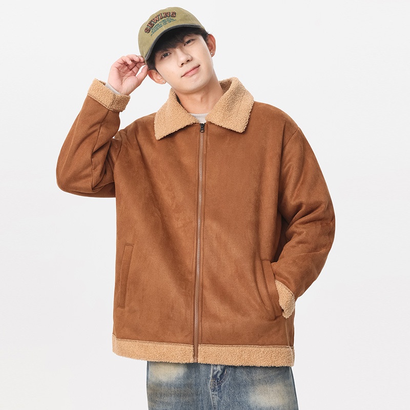 ActiveGo ActiveGo 2024 Neue Herbst-Winter-Strickjacke für Herren, trendig, lässig, europäisch-amerikanisch, Top, Studenten-Coup-Sweatshirt_voghion.com