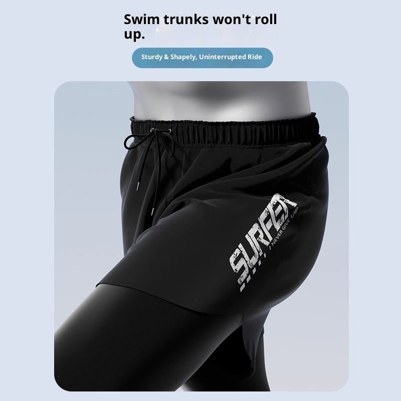 001 Men's Sleeve Long Pants Swimsuit Double Layer Professional Training New Adult Surfing Suit Hot Spring Full Set_voghion.com