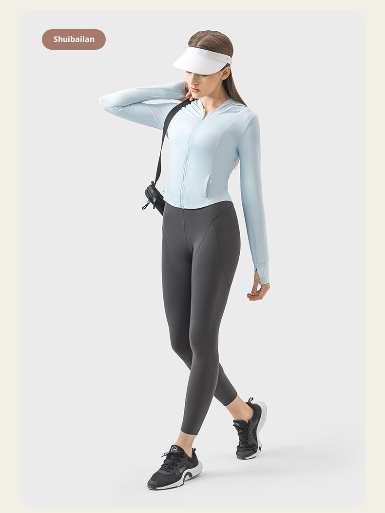 ActiveGo ActiveGo Estate Nuovo UPF50+ Leggero Traspirante Abbigliamento da Sole per Donna Protezione UV Giacca in Pelle Cappotto da Donna DSS095_voghion.com