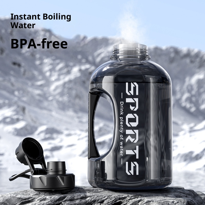 001 Borraccia in plastica di grandi dimensioni, resistente alle alte temperature, con cannuccia, per sport all'aria aperta e fitness, tazza spaziale Ton_voghion.com