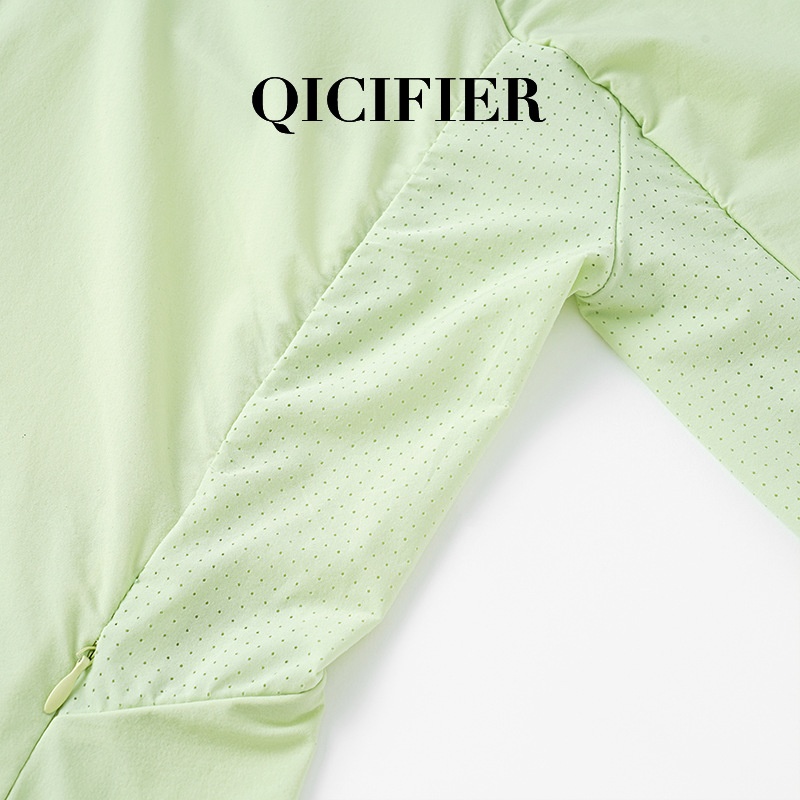 ActiveGo ActiveGo QCFE Qiancai Feier Summer Outdoor Sports Yoga Fitness Running Hooded Ice Feel Sun Protection Jacket For Women 3031_voghion.com