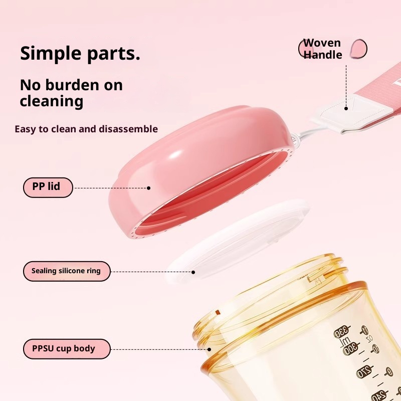 001 PPSU Mini 330ml Leak-Proof High Temperature Resistant Pocket Portable Student Girl Lightweight Travel Water Cup_voghion.com