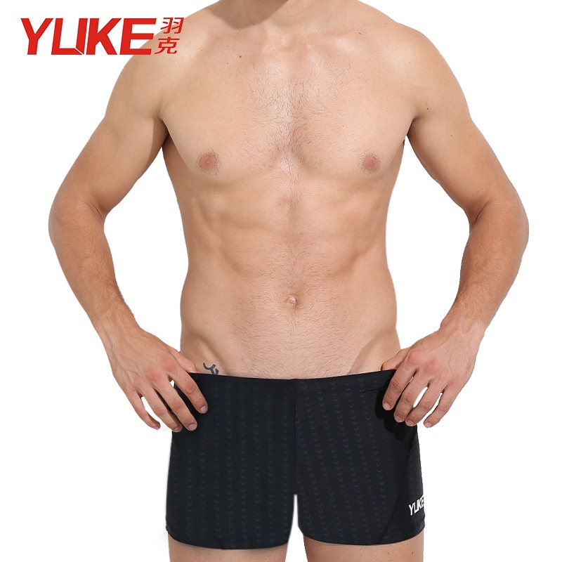 Maillot de bain boxer grande taille 001 pour homme, idéal pour les sources thermales, avec bonnet de bain confortable._voghion.com