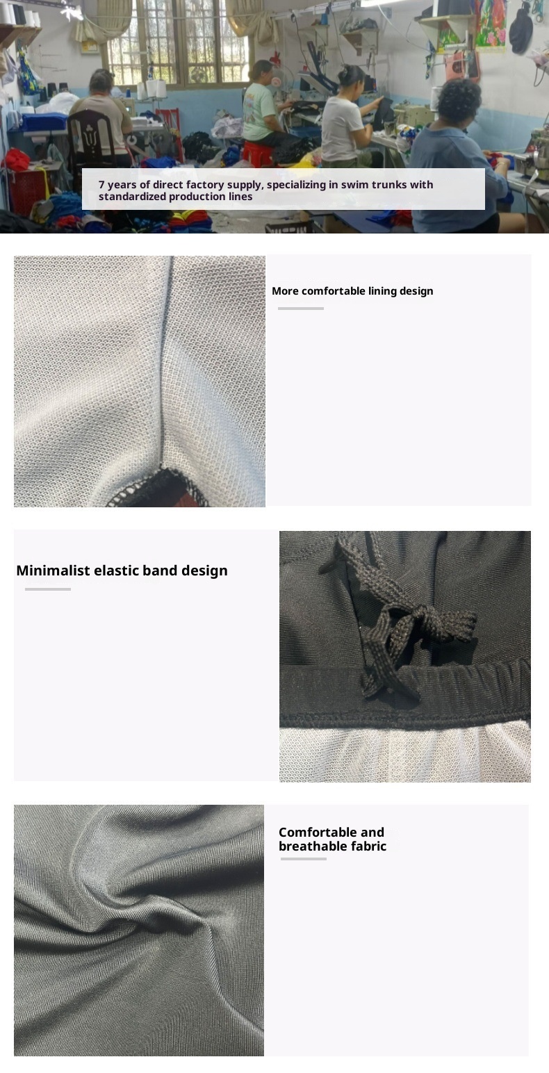 001 Men's Large Size Casual Fashion Letter Print Anti-Embarrassment Quick-Dry Swim Trunks Loose Fit For Hot Springs And_voghion.com