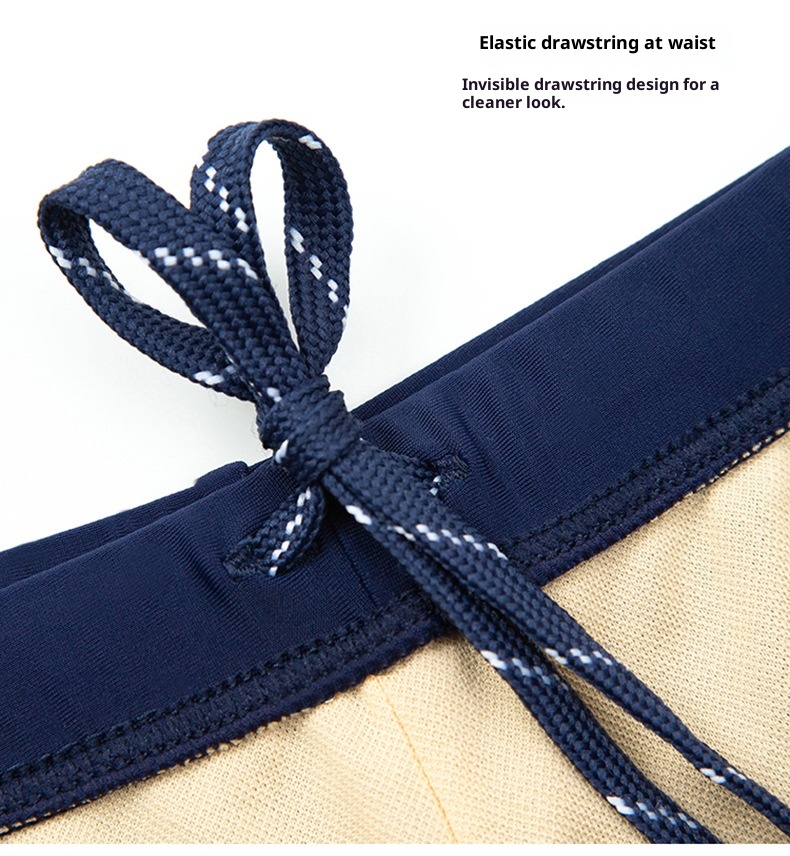 001 Sanqi Herren-Badehose, Boxershorts, lockere Passform, modisch für Studenten und Erwachsene, sexy, niedrige Taille, sportlich, Übergröße_voghion.com