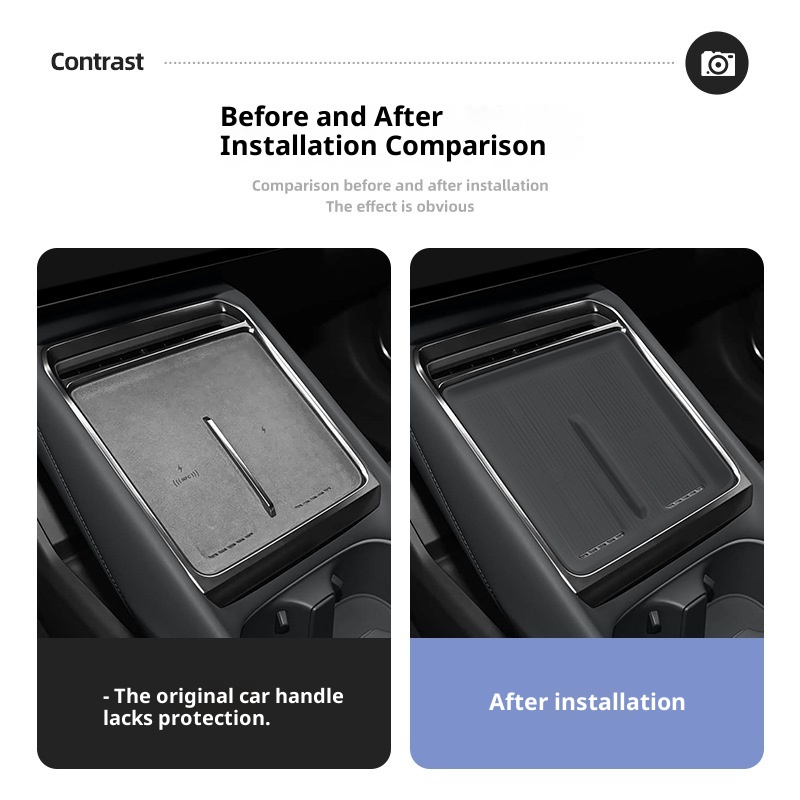 Suitable For Xpeng New P7 Central Control Wireless Charging Silicone Dustproof Protective Pad Car Interior Protection_voghion.com