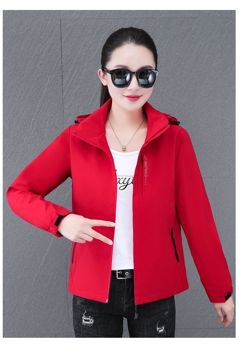 ActiveGo Women's Detachable Hooded Autumn New Windproof Waterproof Couple Outdoor Hiking Jacket Men's Trendy_voghion.com