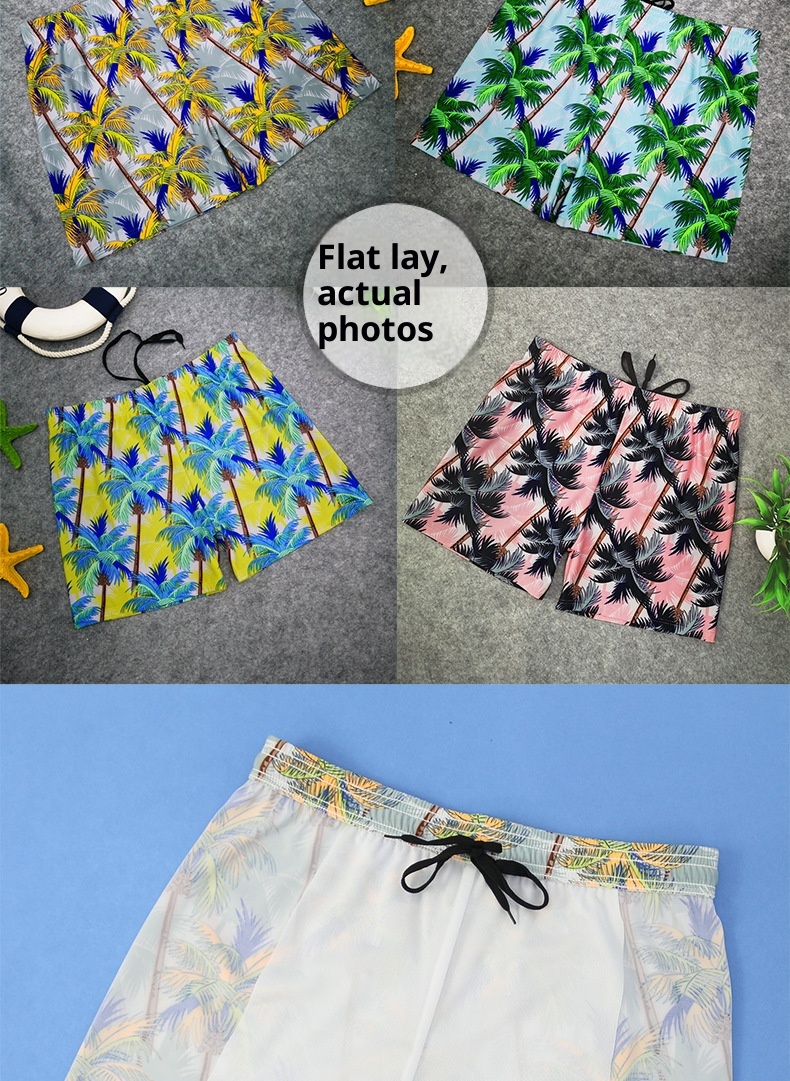 001 Anti-Peinlichkeits-Badehose, Boxershorts, bedruckt, Herren-Badehose, Kokosnuss-Tr, Badehose für Erwachsene, Fabrikdirektverkauf_voghion.com