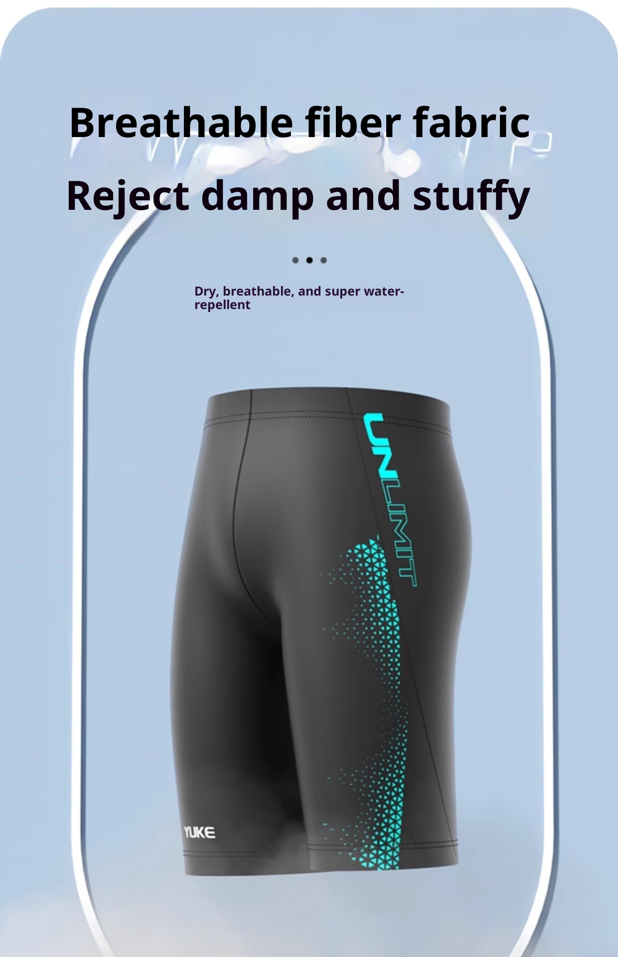 001 Men's 2025 New Professional Racing Five-Point Large Size Trunks Adult Anti-Embarrassment Swimming Training Gear_voghion.com