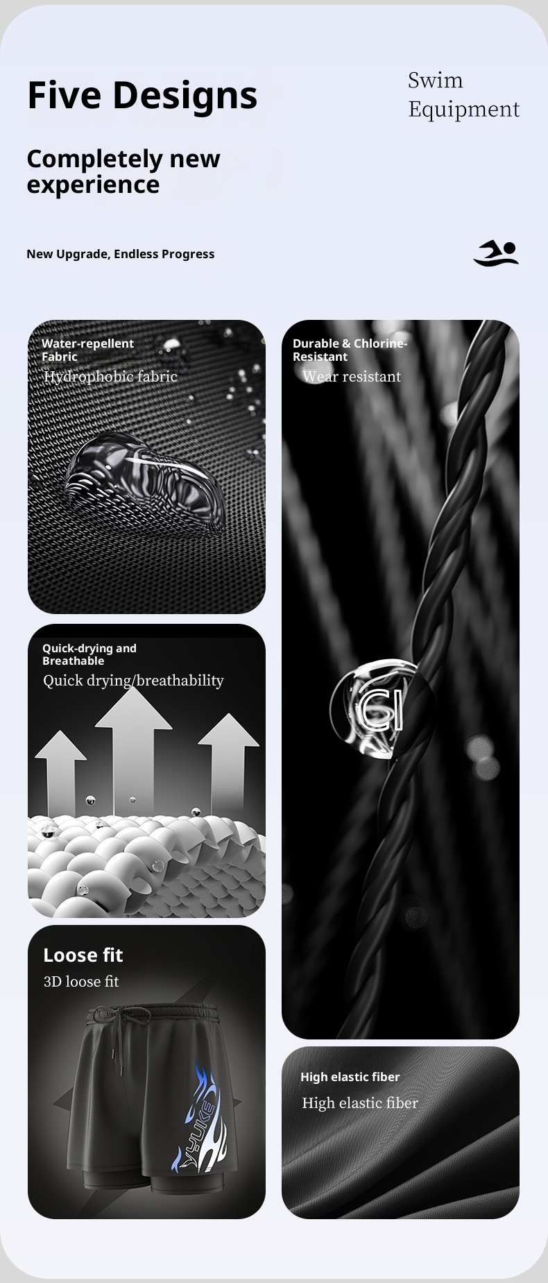 001 Adult Nw Profssional Quick-Dry Two-Layr Loos Larg Siz Doubl-Layr Anti-Embarrassmnt Swimming Trunks St_voghion.com