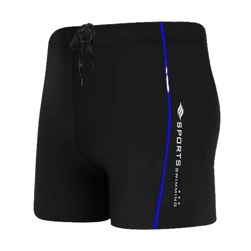 001 Adult Men's High Elasticity Boxer Shorts With Waist Drawstring Quick-Dry Gear Hot Spring Swimming Trunks Wholesale_voghion.com