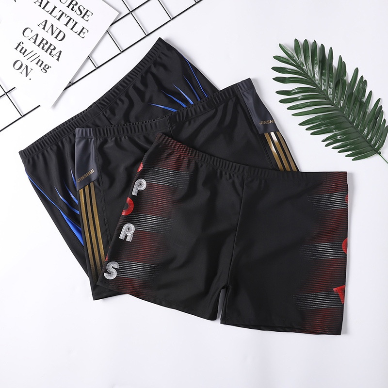 001 2020 New Large Hot Spring Wholesale Adult Men's Boxer Shorts 150kg Plus Size Swimming Trunks_voghion.com