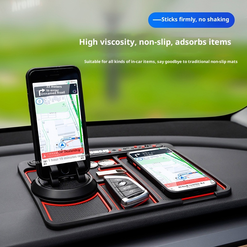 Phone Anti-Slip Mount Organizer 360 Rotating Navigation Holder Dashboard Mat Car Accessories_voghion.com