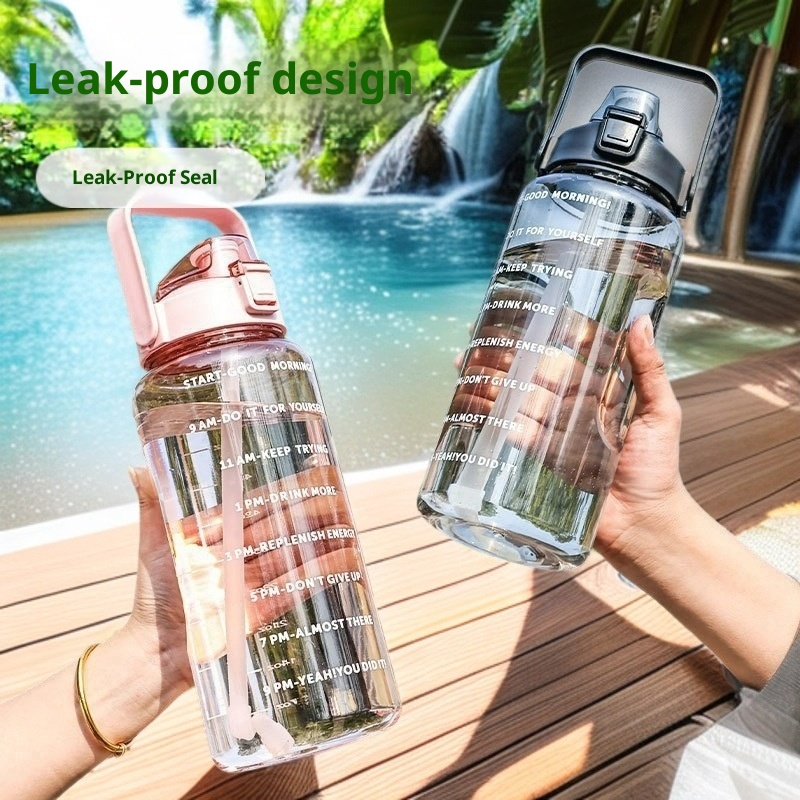 001 Cross-Border Super Large Capacity Space Cup Summer Men And Women High-End Feel 2000ml Fitness Sports Ton Bucket_voghion.com