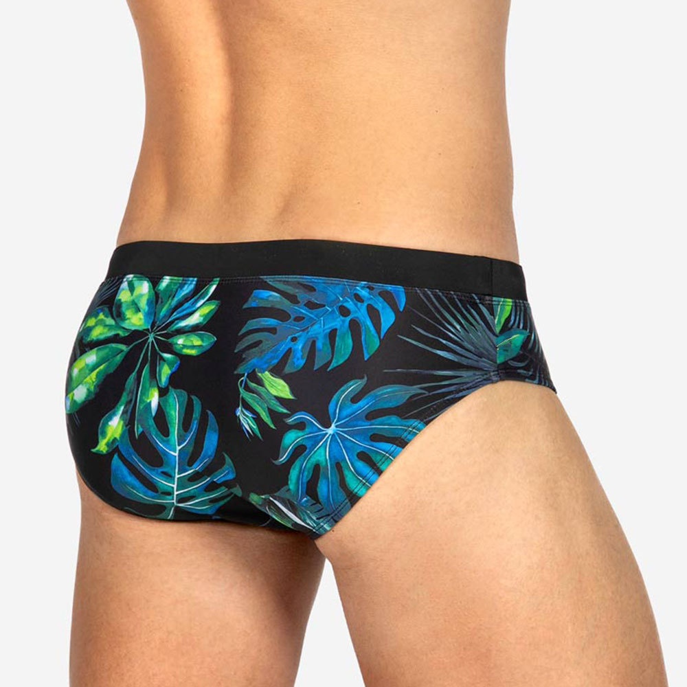001 UXH Neue Herren Retro Farbverlauf Dreieck Badehose mit Cups Badehose für Erwachsene Strandurlaub Badehose für Herren_voghion.com