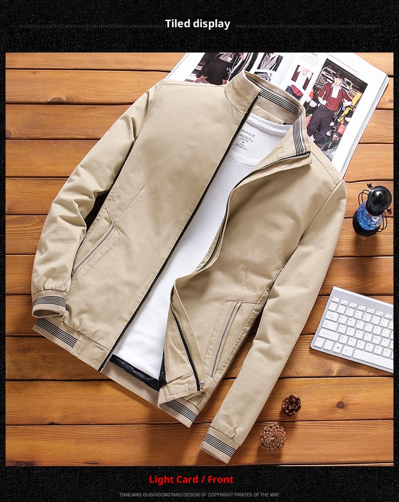 ActiveGo ActiveGo Cross-Border European And American Winter Slim Fit Retro Turn-Down Collar Thick Corduroy Jacket Foreign Trade Youth_voghion.com