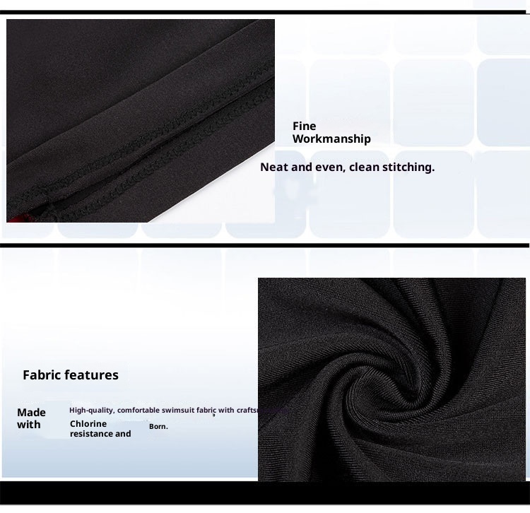 001 Badehose mit farblich abgesetztem Design, lockere Boxershorts für Herren, bequeme Urlaubsshorts für Erwachsene, ideal für heiße Quellen und Strände._voghion.com