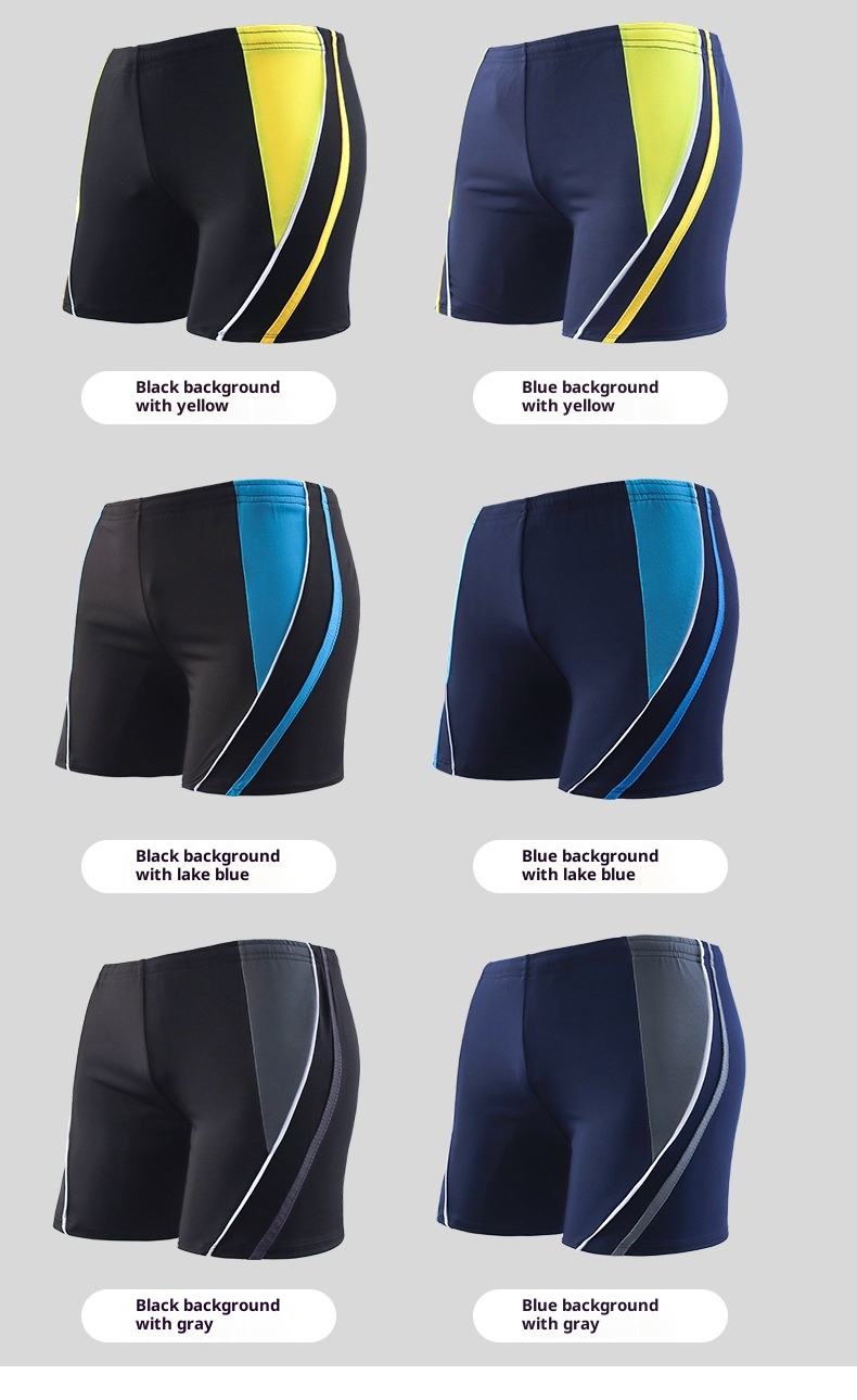 001 Bademode für Herren in Übergrößen (mittleres Alter), lockere Badehose für Erwachsene, Anti-Peinlichkeit, Badehose für heiße Quellen, Großhandel_voghion.com