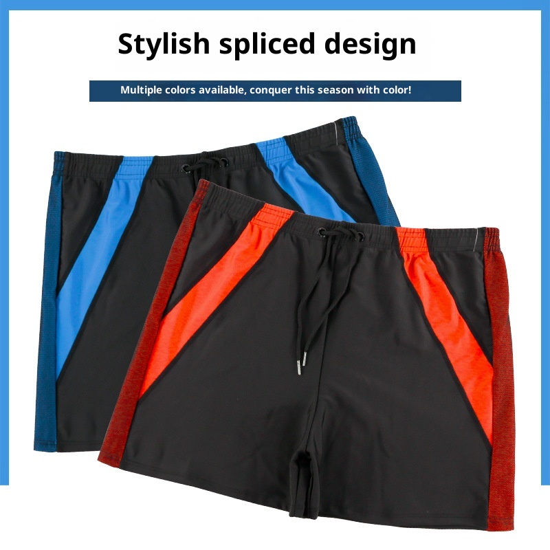 001 Plus Size Boxer Badehose für Erwachsene, schnelltrocknend, atmungsaktiv und bequem, Herren-Badehose für heiße Quellen_voghion.com