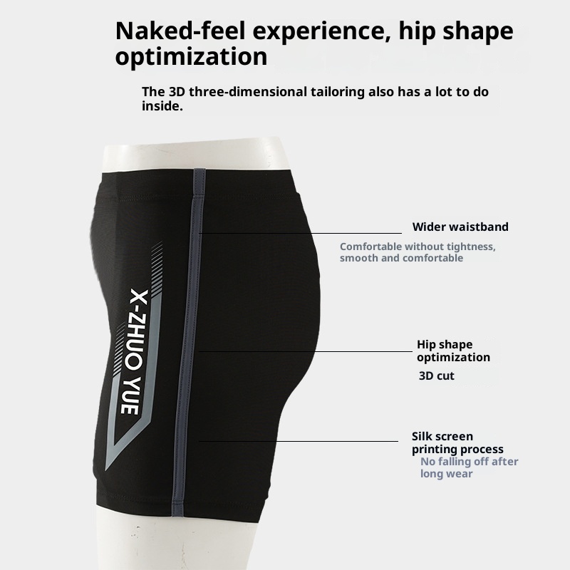 001 Badehose 2025 Neue schnelltrocknende Badehose in großen Größen – Anti-Peinlichkeits-Badeshorts für Erwachsene – Badehose für heiße Quellen – Fünf-Punkt-Schwimmhose_voghion.com