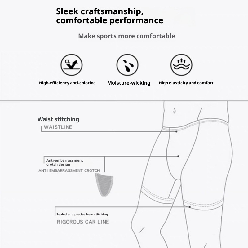 001 New Professional Training Student Adult Association Special Winter Swimming Hot Spring Swim Trunks Plus Size Swimwear_voghion.com