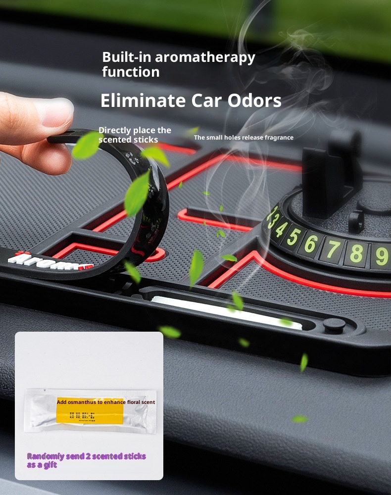 Phone Anti-Slip Mount Organizer 360 Rotating Navigation Holder Dashboard Mat Car Accessories_voghion.com