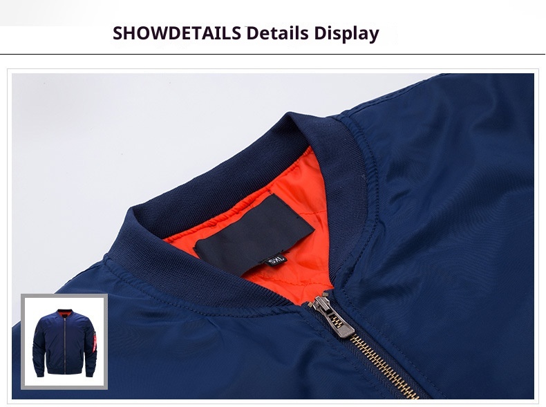 ActiveGo ActiveGo Cross-Border US European Plus Size Men's Loose Cotton Bomber Jacket Trendy_voghion.com