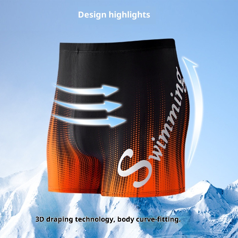 001 Wholesale Adult Fashion Printed Hot Spring Quick-Dry Men's Boxer Swim Shorts Beach Pants Swimming Trunks_voghion.com