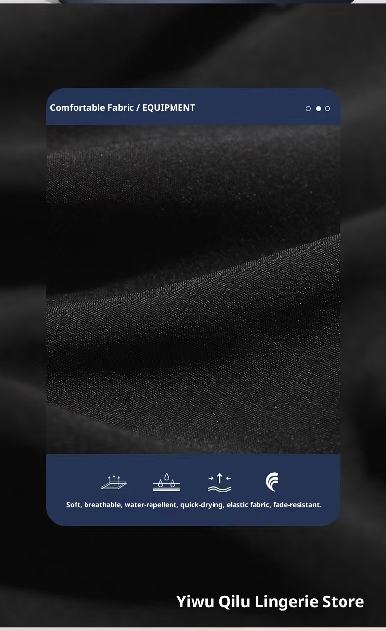 001 Men's Adult Boxer Double Layer Five Points Quick Dry Casual Anti Embarrassment New Professional Beach Swimming Trunks_voghion.com