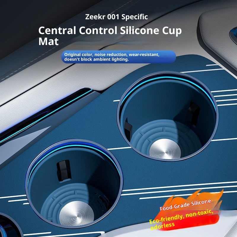 Kompatibel mit Geekyship 001 Zentralbedienfeld Silikonhalterhülle Spezialzubehör Auto-Bechermatte Dekoration für_voghion.com