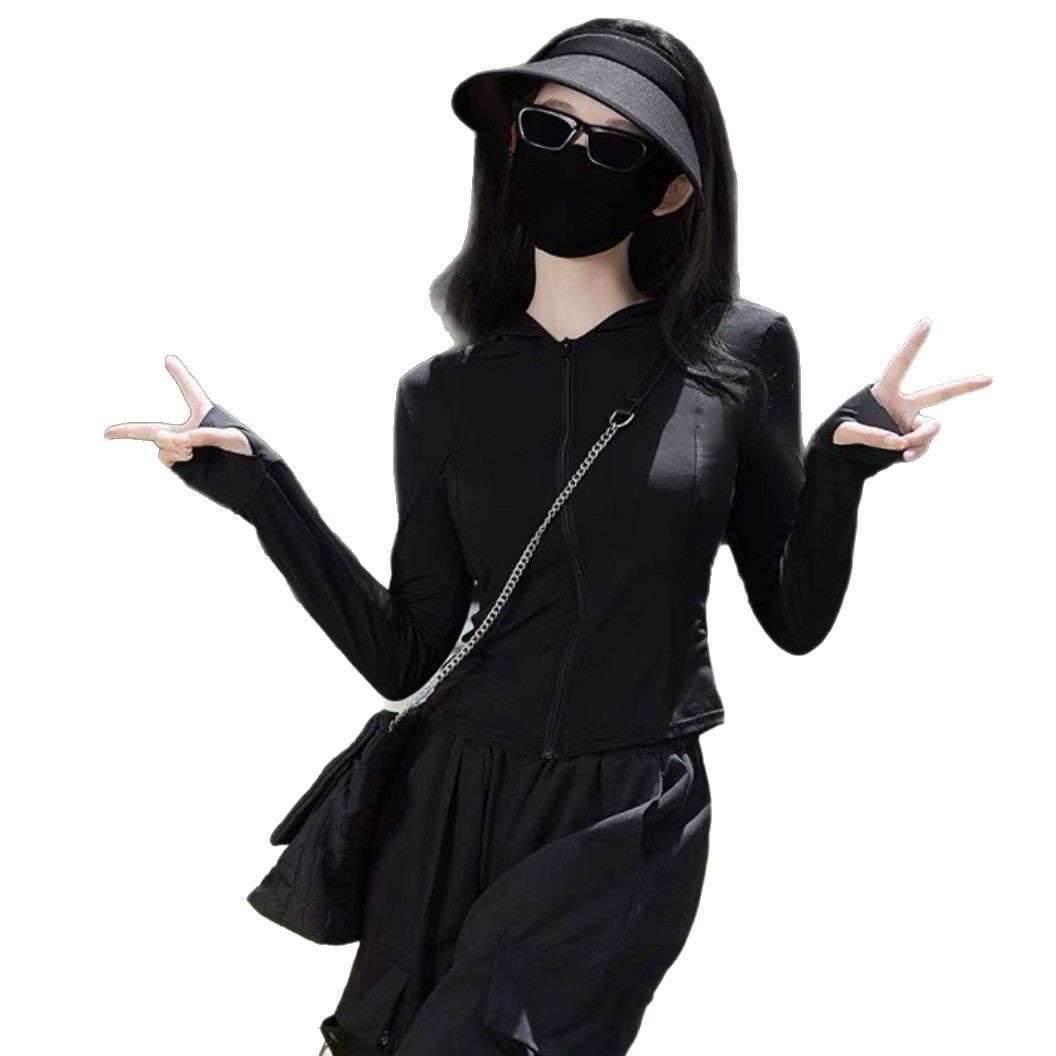 ActiveGo ActiveGo Nuovi indumenti per donna, protezione UV, giacca estiva effetto ghiaccio, abbigliamento sportivo sottile e aderente per esterni con protezione solare_voghion.com